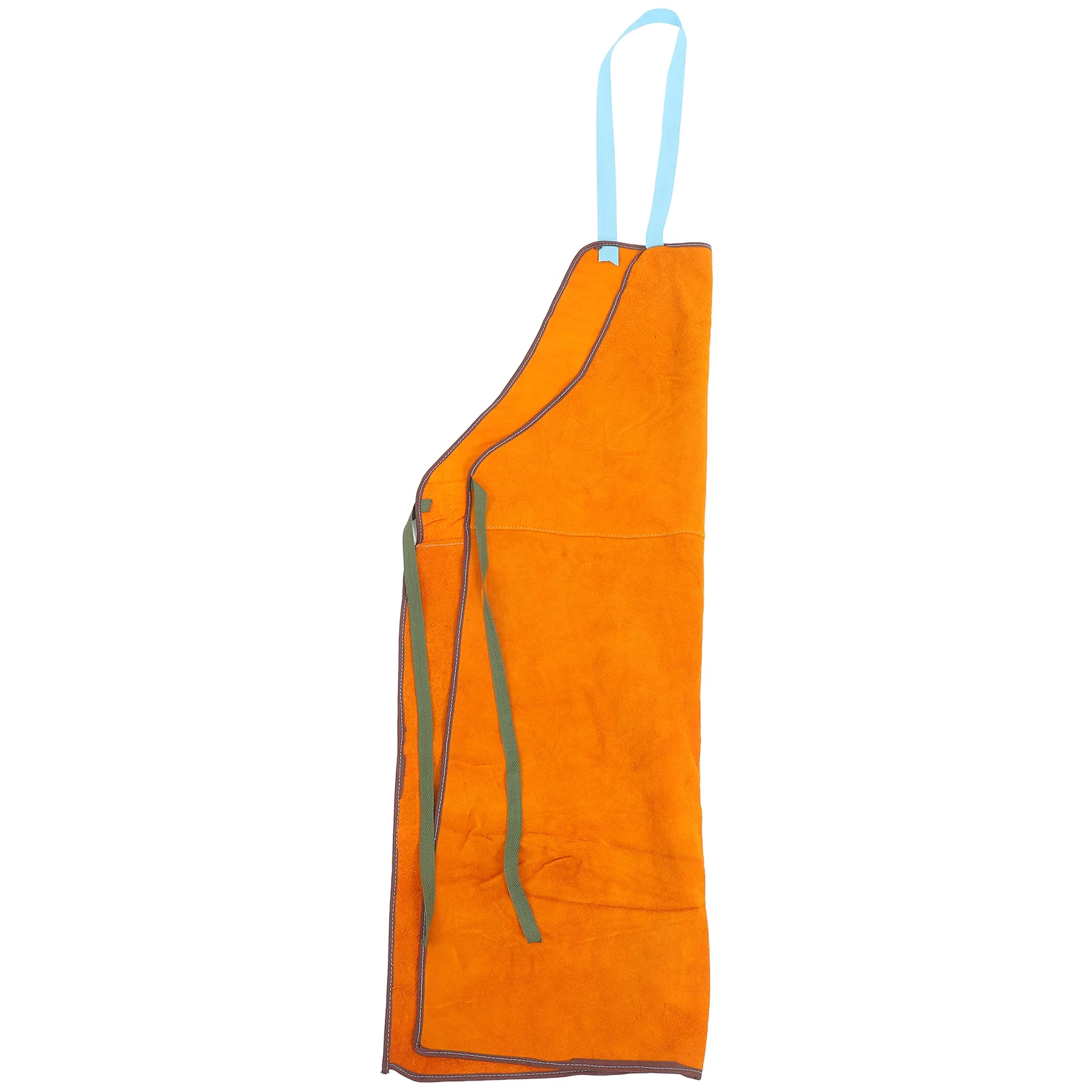 Apron Grease Proofing Welding Protective Heat Resistant Work Clothing Orange Bib Man