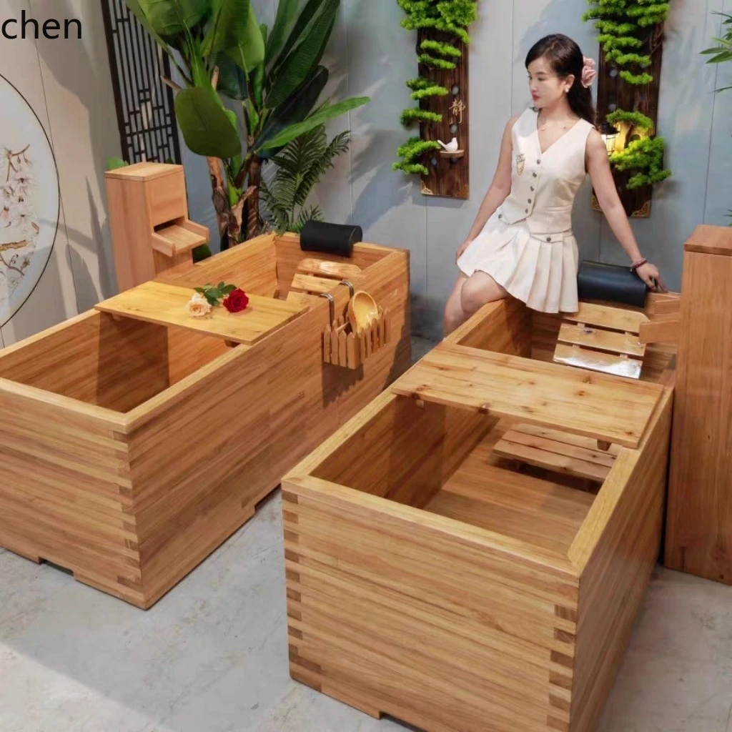 

YXY Wooden Bucket Household Bucket Bath Basin Basin Wooden Bathtub