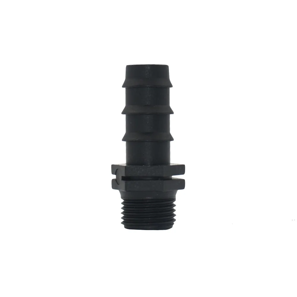 16mm 20mm 25mm 32mm Hose Barb Thread Connector 1/2 3/4 1Inch Male Female Thread Pe Tube Fitting Plastic Hose Adapter