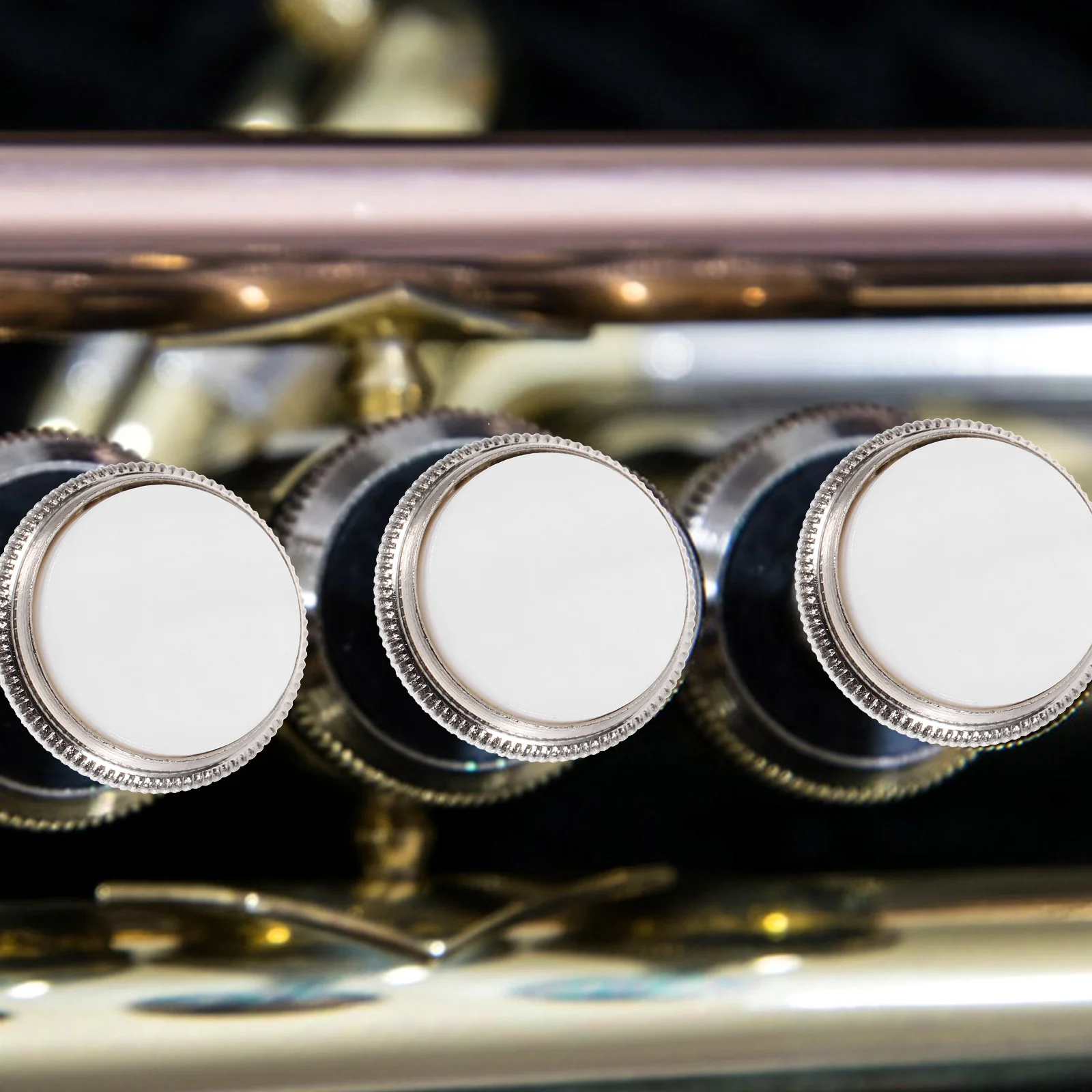 

3 Pcs Trumpet Button Caps Finger Buttons White Shell Compact Design Easy Replacement Valve Caps Guard Accessories