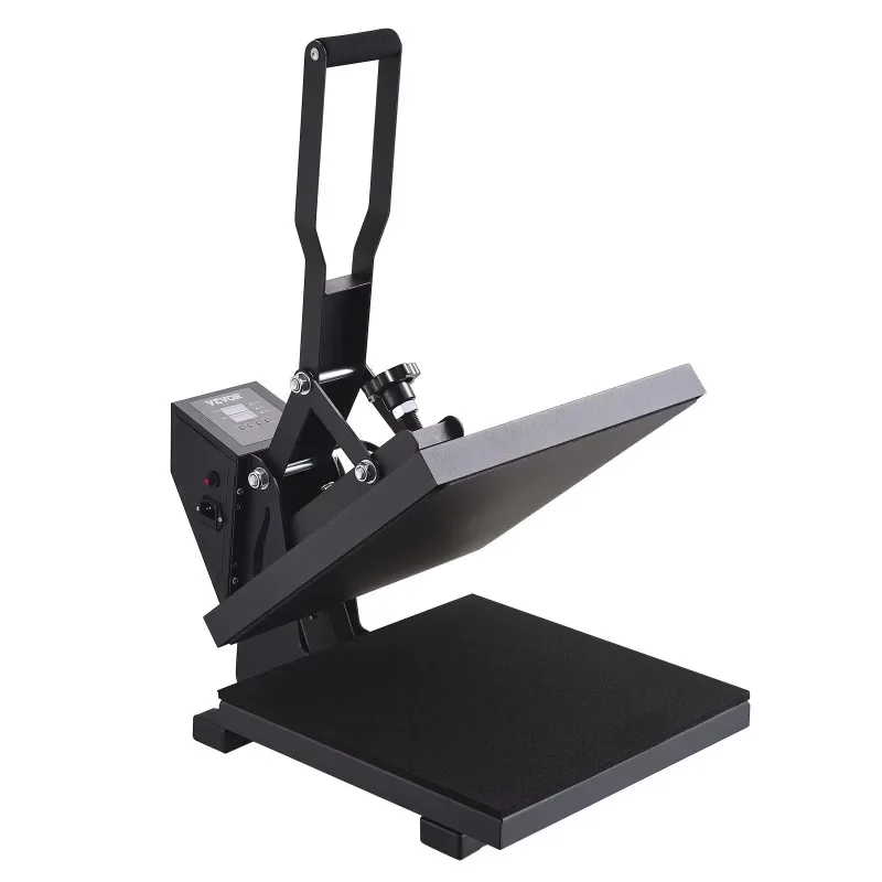 Industrial-Quality 15 x 15 Black Heat Press Machine Fast Heating High Pressure Digital Sublimation Printer Heat Transfer