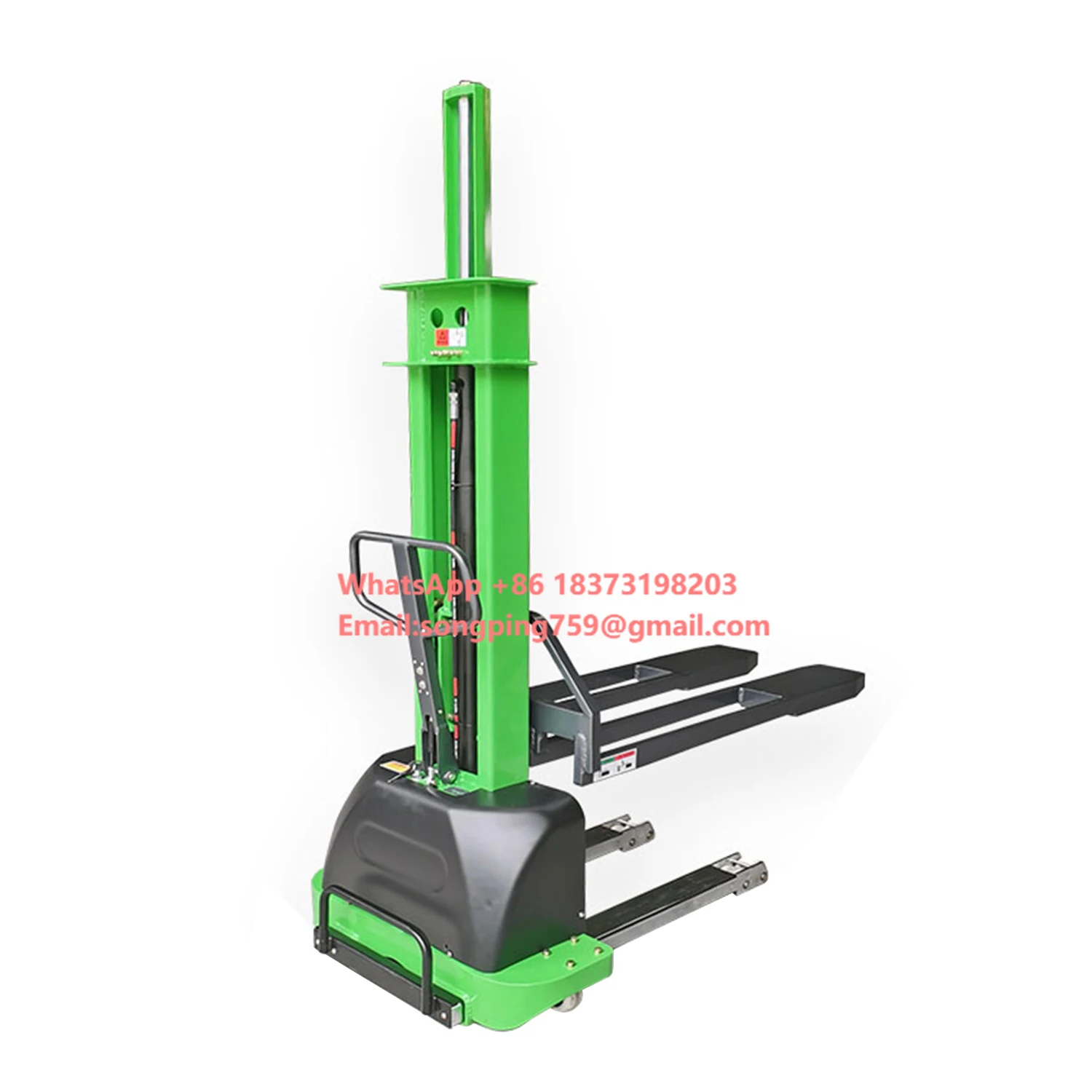 

Noelift Battery Walkie Stacker Forklift 500kg 700kg 1000kg Full Electric Self Loading Stacker with Lithium Battery