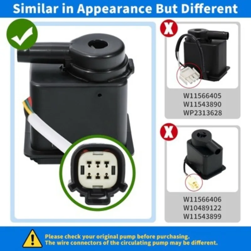 W11542867 Ice Maker Circulation Pump Fit For Whirlpool KUIC15POZP1 Ice Maker Replacement Part
