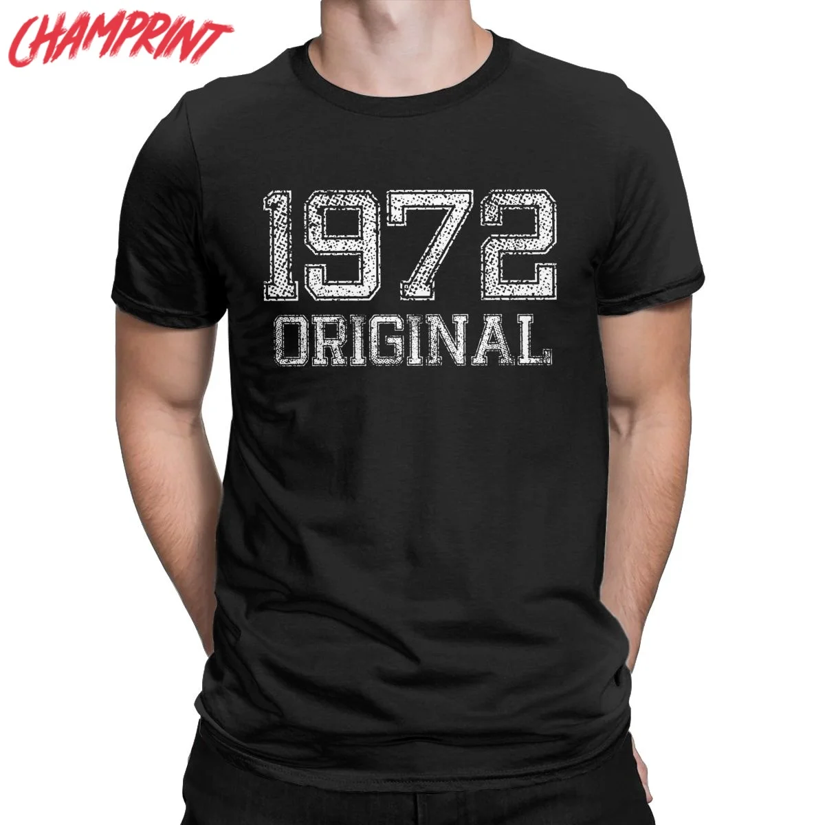 Hipster Made In 1972 Original Vintage T-Shirt Men Cotton T Shirt Dad Father 50 Years Old Short Sleeve Tees New Arrival Tops