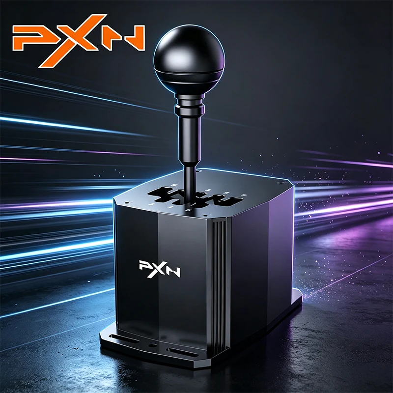 PXN SF‑U 7+1 Manual H‑Gear Shifter Racing Simulator Accessory Compatible with VD4 VD6 VD10 V99 V10Pro for PC