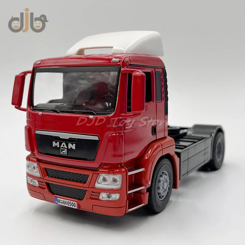 1:32 Diecast Metal Truck Model Toy Man TGS 26.480 Semi-Trailer Tractor Vehicle For Collection