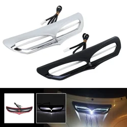 For Harley Touring Electra Street Glide Tri Glide Ultra 2014–2022 Motorcycle LED Light Batwing Fairing Vent Trim Accent Parts