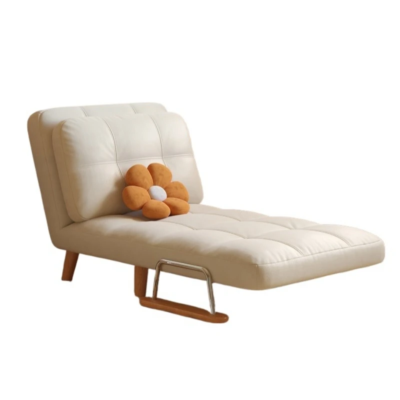 

Sofa bed folding dual-purpose telescopic small apartment living room Japanese log style solid wood sofa