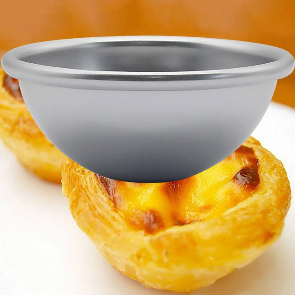 

3Pcs Egg Tart Molds Aluminum Alloy Non-Stick Baking Cups for Muffins Cake Tartlets Pudding Metal Mold Set