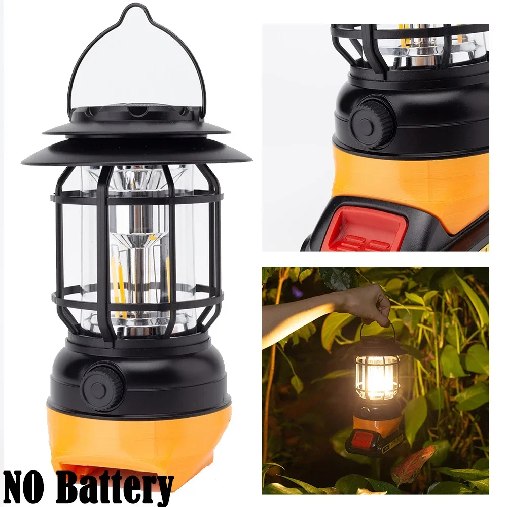 

Portable Lantern For Dewalt 18V Lithium Battery Camping Lantern with Bluetooth Speaker Inspection Work Lights(NO Battery )