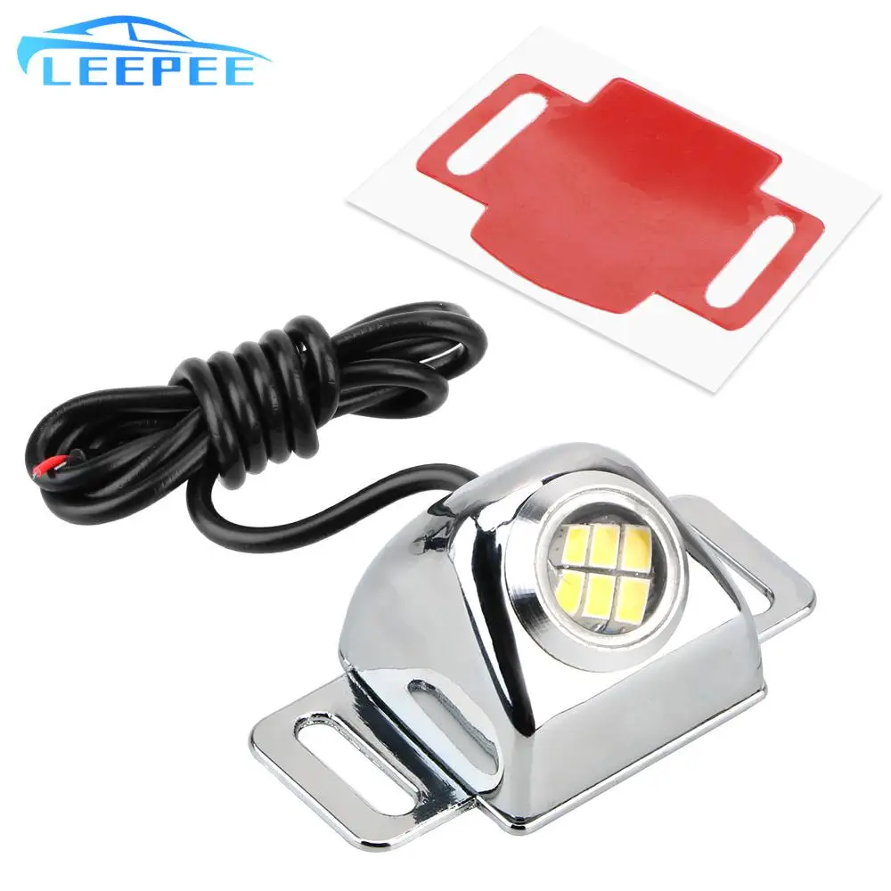 Car LED Eagle Eye Lights 1pc 6500K Backup Camera Illumination System DC 12V Mini Auxiliary Reverse Light High Power