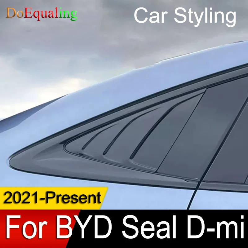 

Автомобильные задние треугольные жалюзи для BYD Seal 2024, модифицированные оконные воздуховыпускные отверстия, внешние аксессуары для интерьера, «сделай своими мечтами» 2023