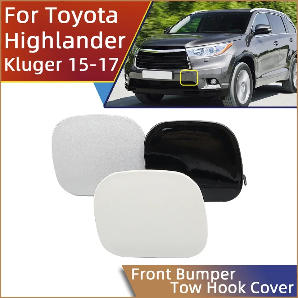 For Toyota Highlander Kluger 2015 2016 2017 Auto Part Front Bumper Towing Hook Eye Cover Cap Tow Hook Trailer Hauling Lid Trim