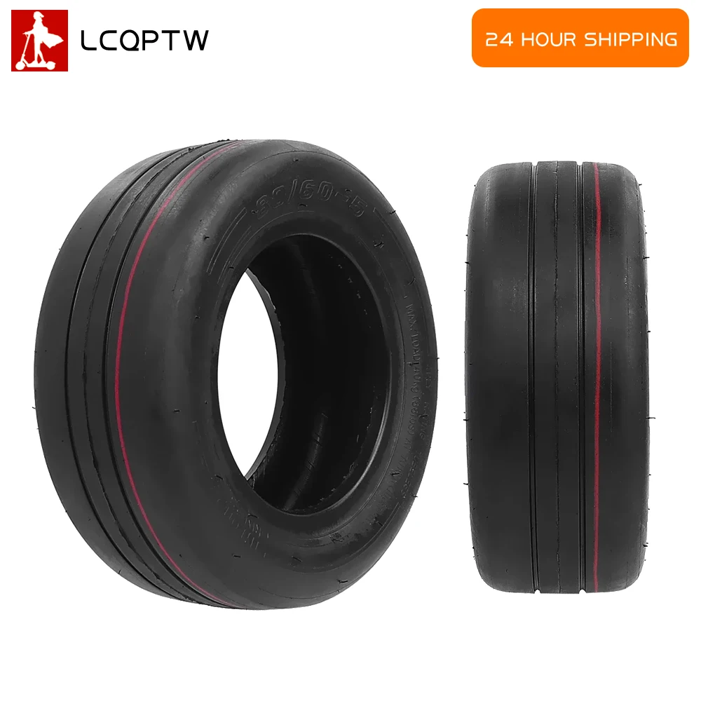 

Outer Tyre 80/60-5 Vacuum Tubeless Smooth Tire for Ninebot Gokart Pro Kart Kit Tire Parts Rubber Front Wheel Tyre Accessories