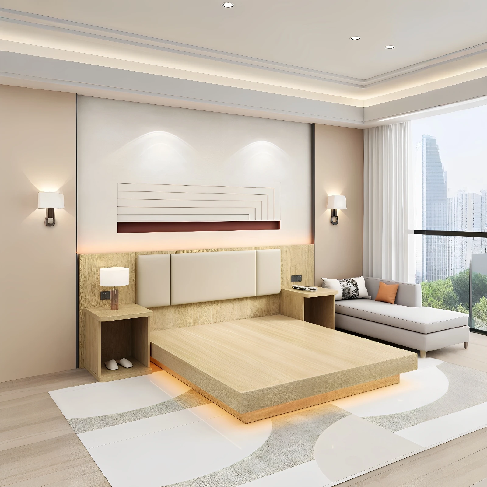 Double Room Single Room Bed Inn Express Hotel Chain Apartment Hotel Furniture