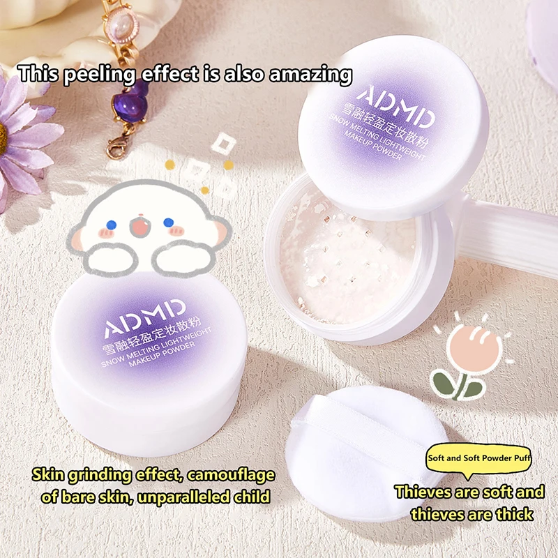 

Makeup Finish Loose Setting Powder Translucent Natural Soft Face Powder Oil Control Face Loose Powder Cosmetic Invisible ﻿