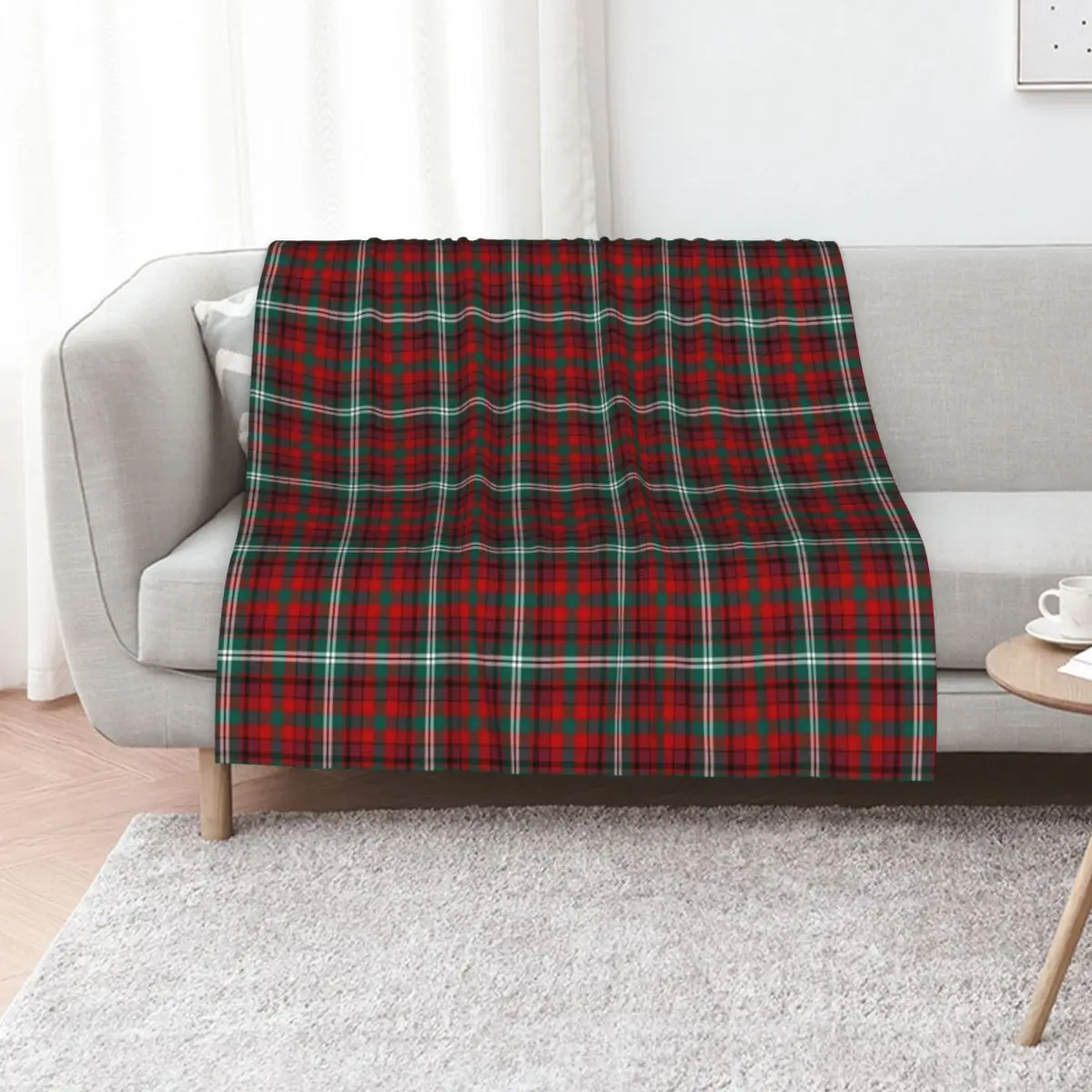 Maguire Tartan Pattern Red Irish Plaid Throw Blanket Beach Retros Camping Summer decorative Comforter Blankets