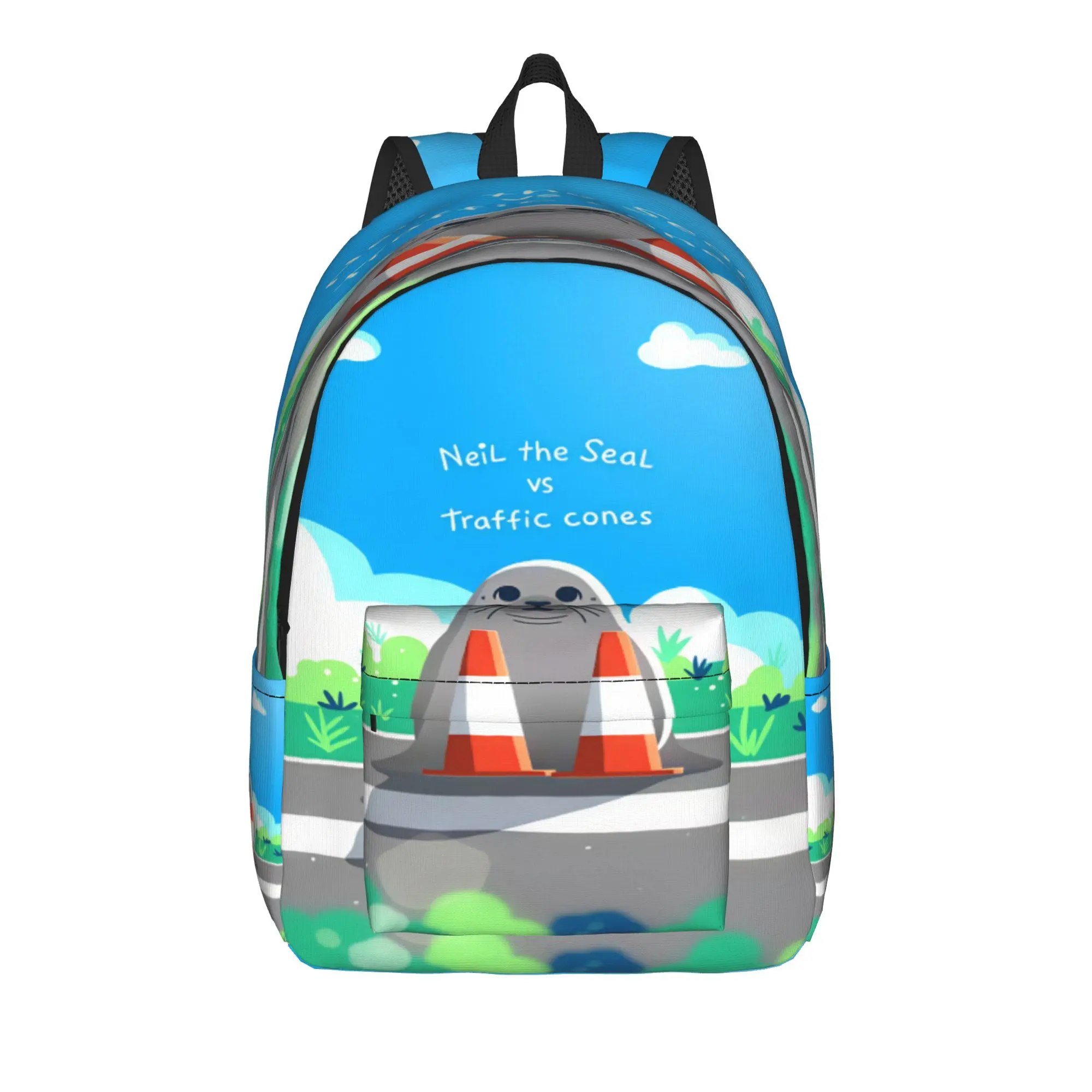 Cute Seal Backpack Teen  Lightweight Backpacks Polyester Cool School Bags Travel Custom Rucksack