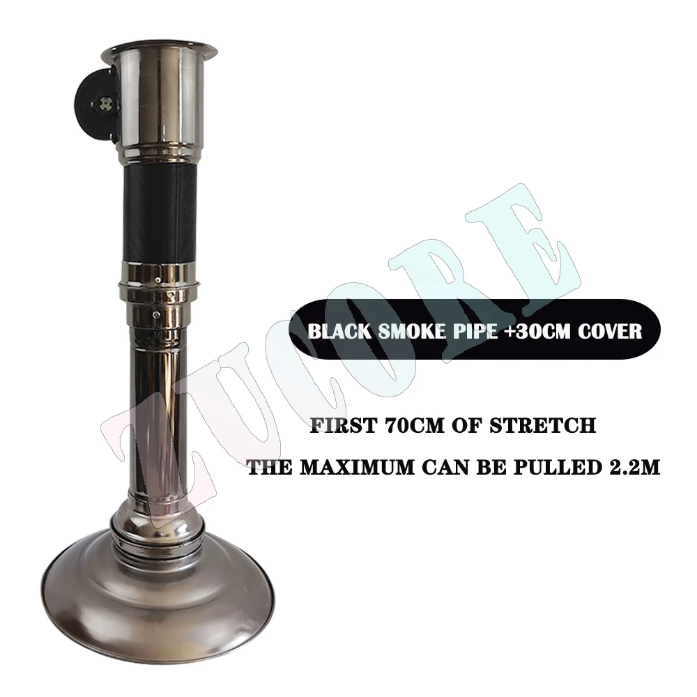 Barbecue Telescopic Smoke Exhaust Pipe Ventilation Pipe Barbecue Grill Equipment Smoking Hood Chimney