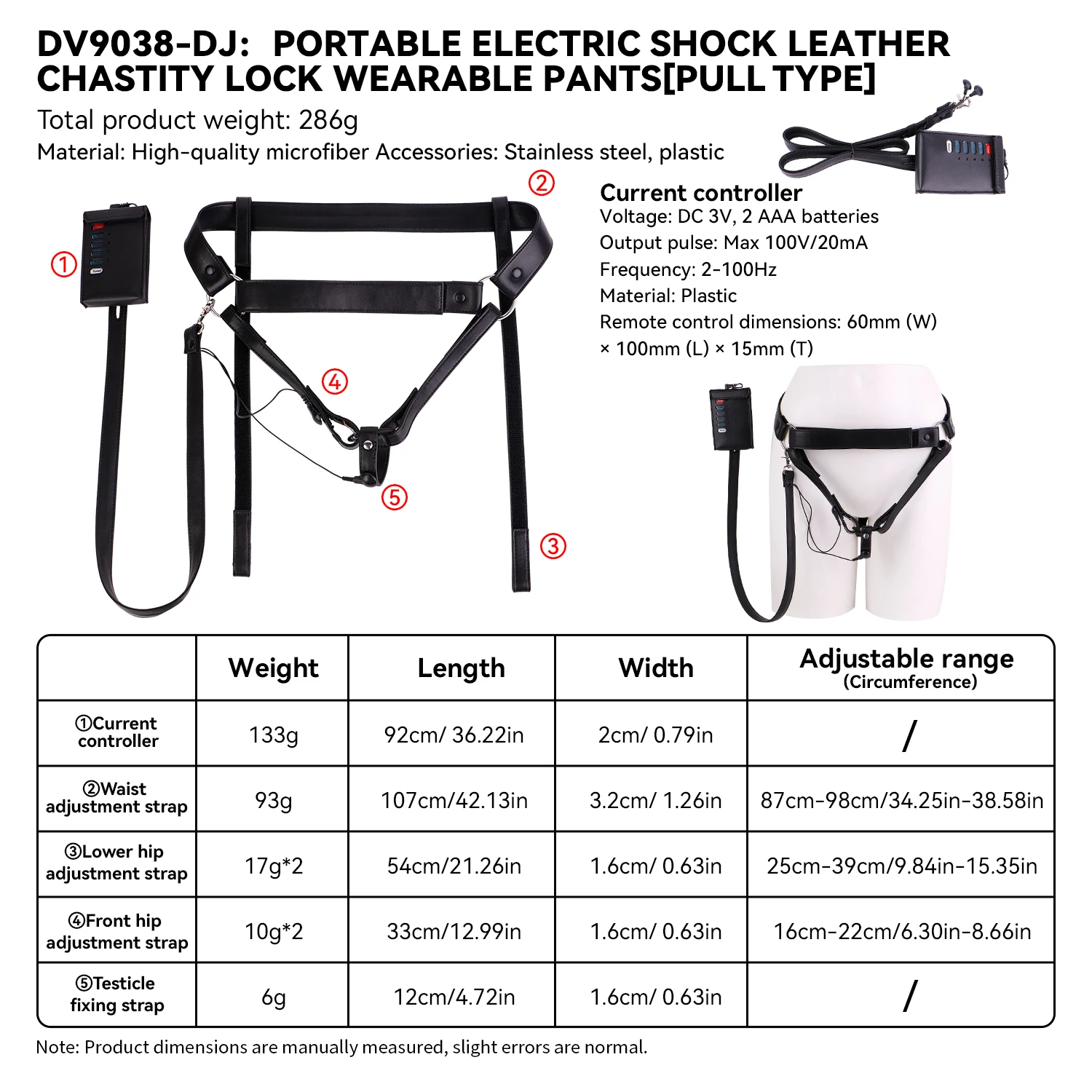 ANOSX Electro Harness Auxiliary Chastity Belt For Chastity Cage Male Quick-Release Men's Briefs With Leash Scrotum Binding Belts - view 2