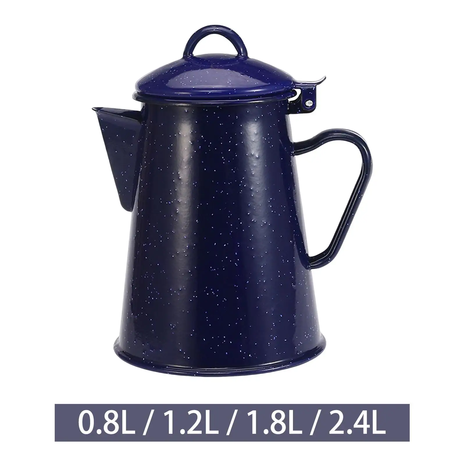 Enamel Coffee Kettle Cold Water Jug Teapot with Lid Multifunctional