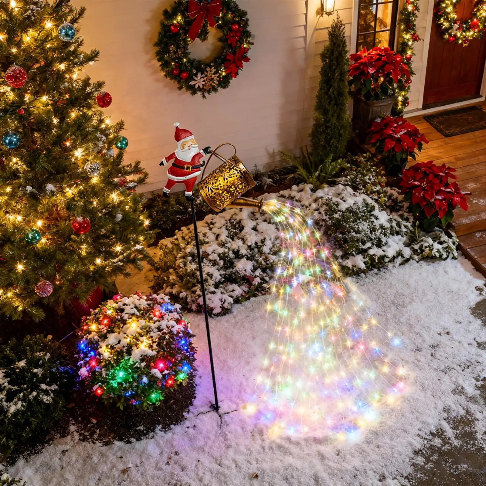 

Рождественские солнечные фонари для чайников, солнечные светодиодные водонепроницаемые товары для вечеринок, рождественская лейка, светильник для праздничных вечеринок, церковных офисов