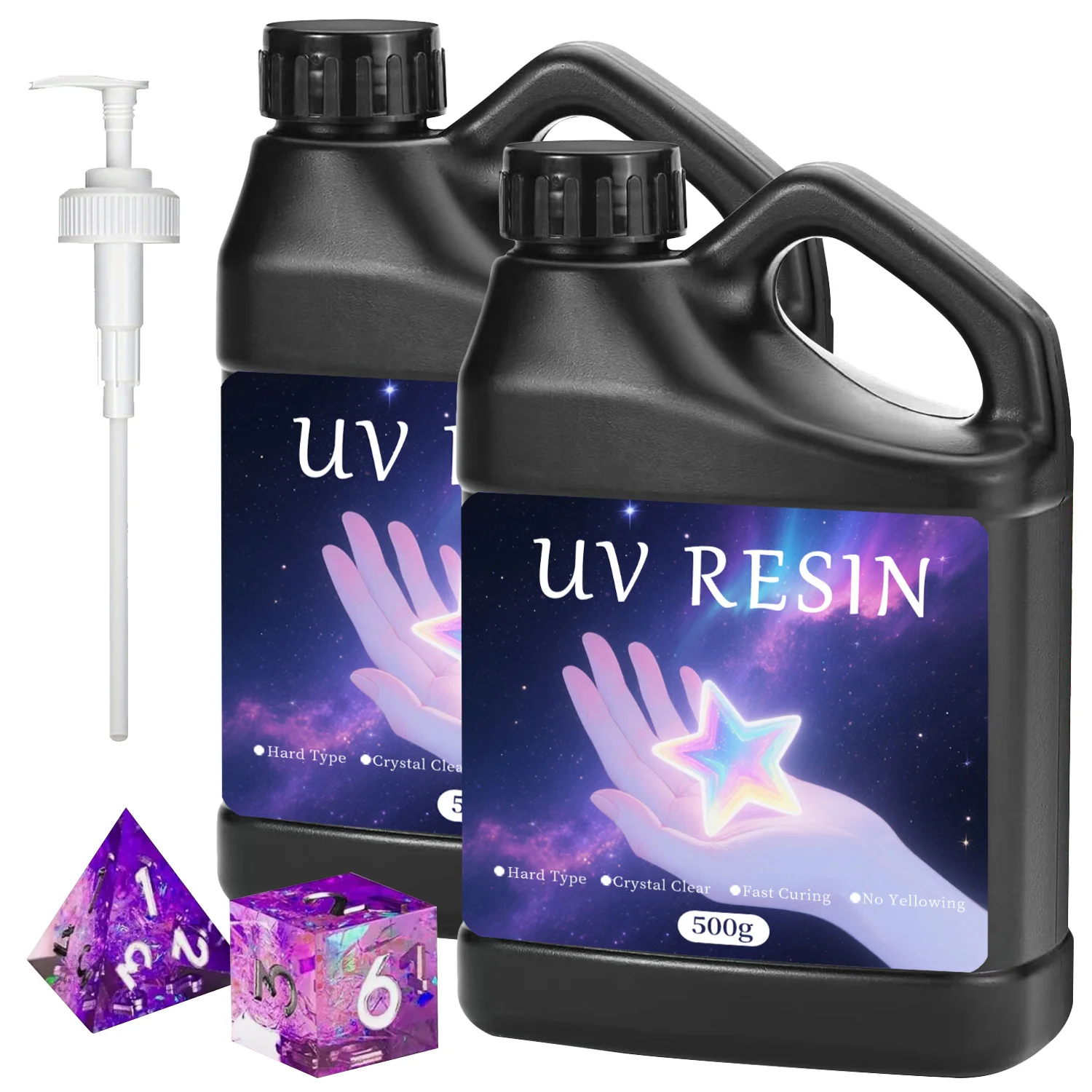 

UV Resin-Crystal Clear Hard Ultraviolet Curing Epoxy Resin for Jewellry Making Art , Earrings, Necklaces, Nail Art Accessories
