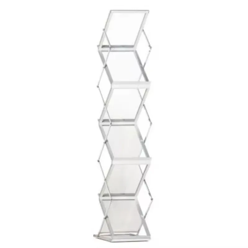 Foldable Literature Display Stand Catalogue Shelf Brochure Holder Magazine Rack for Trade Show