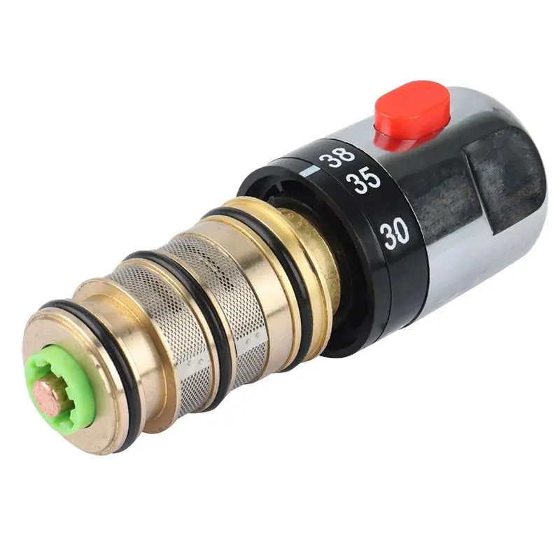 [NEW!A08R】 Brass Thermostatic Valve Temperature Control Valve For Solar Water Heater Valve Parts Mixer Tap Gold&