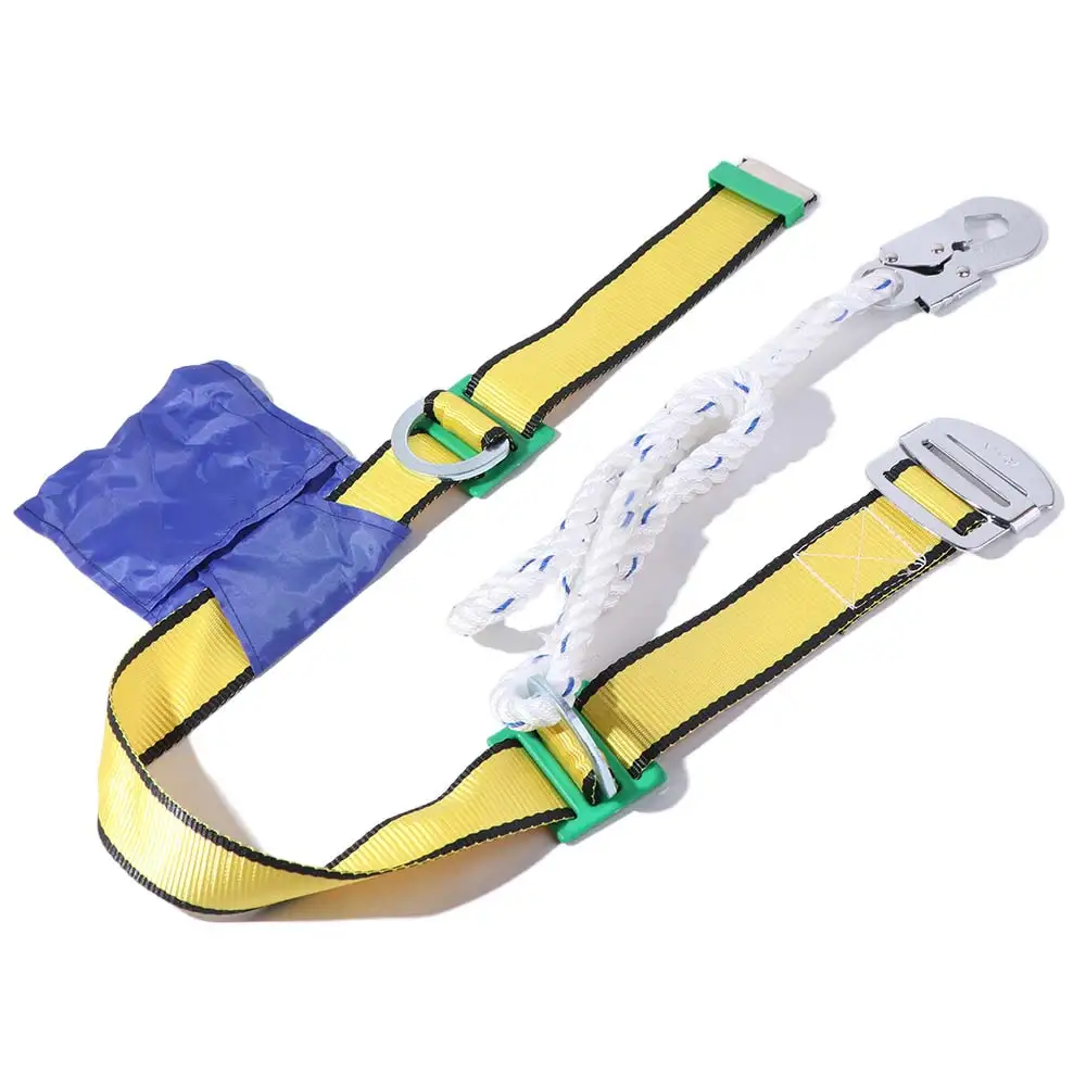 

Профессиональный страховочный пояс для активного отдыха с регулируемой быстросъемной пряжкой, страховочный трос с крюком для предотвращения падений