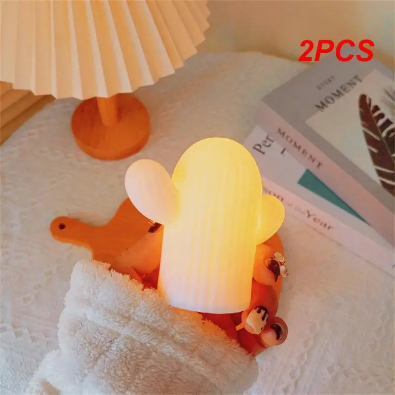 2PCS Toggle Switches Cactus Dream Nightlight Childrens Night Light Enamel Material Bedroom Nightlight Lamp Cute