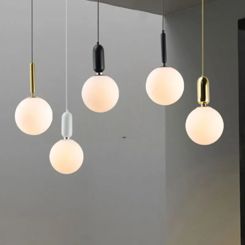 New Light Luxury High-end Glass Small Chandelier Nordic Simple Modern Restaurant Bar Lamp Creative Bedroom Bedside Lamp