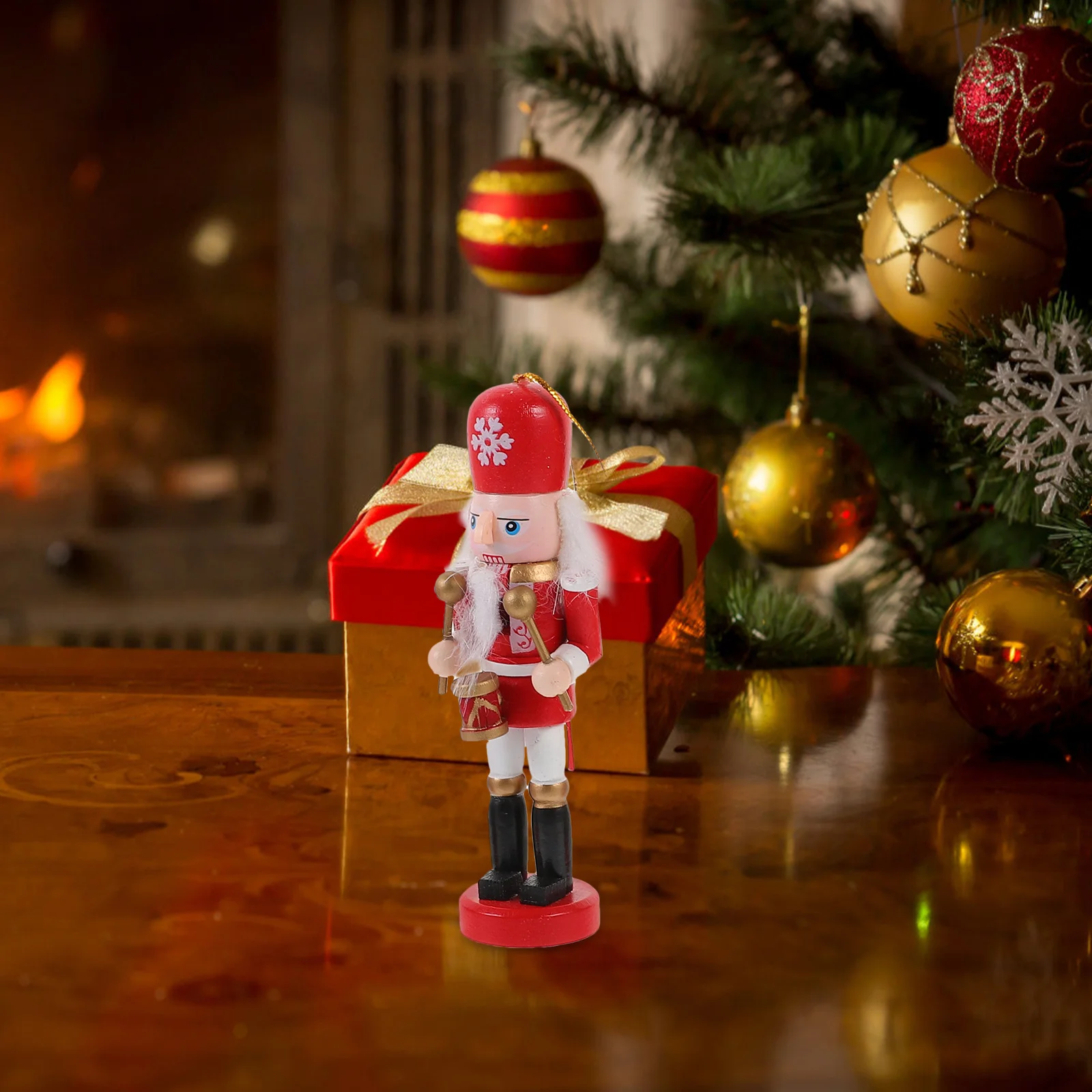 

5Pcs Classic Christmas Nutcracker Soldier Wooden Decorations Exquisite Festival Tabletop Home Office Holiday Ornaments