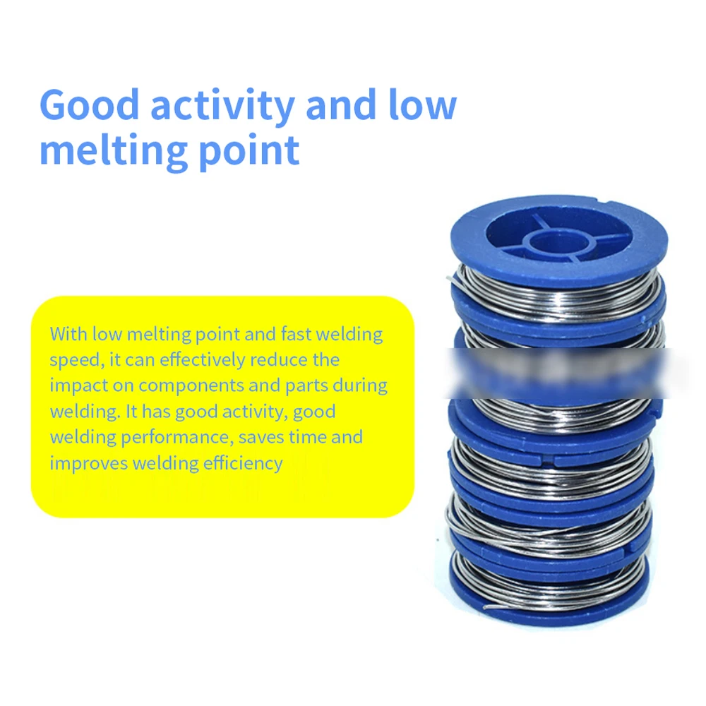 0.8mm Tin Solder Wire Rosin Core Tin Rolled Solder Wire Soldering Welding Flux Iron Wire Reel Low Temperature Welding Irons Set