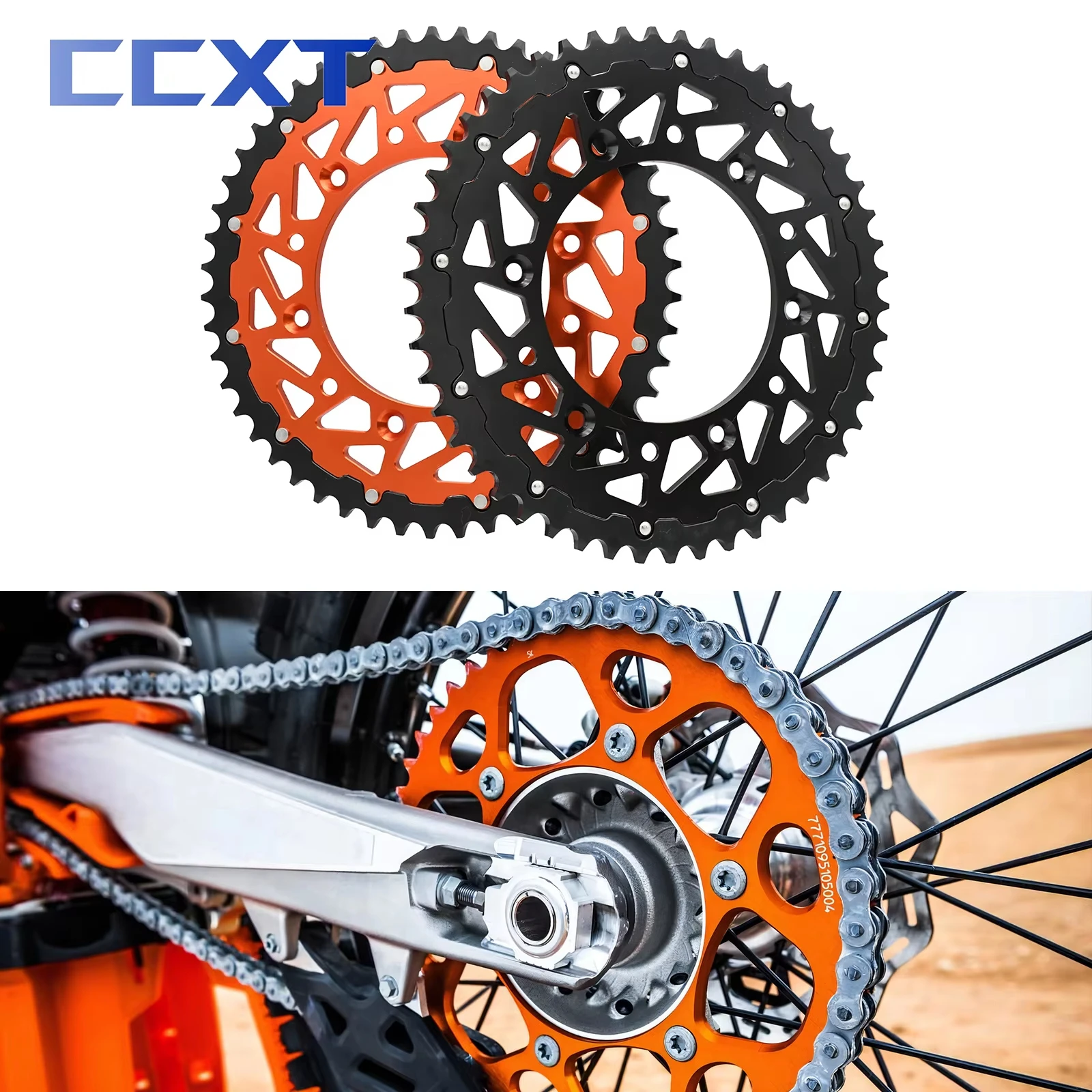 

Задняя звездочка цепи мотоцикла 50T 52T для KTM EXC SX XCW EXCF SXF 125 150 200 250 300 350 400 450 530 MXC LC4 SMC SMR 690 790