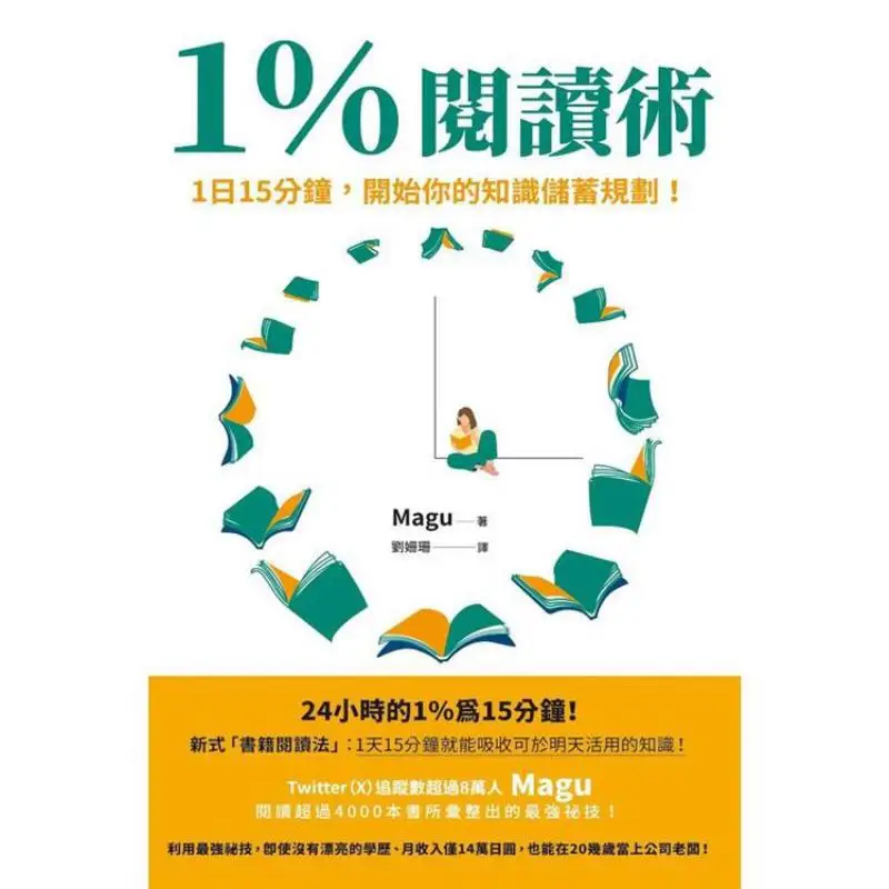1 Reading Technique  15 Minutes A Day Start Your Knowledge Savings Plan Magu Fengshufang 9789863779513 Book