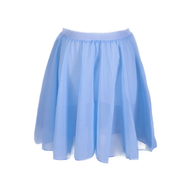 Jupe de Ballet pour enfants et adultes, en mousseline de soie, couleur Pure, imprimé Floral, pratique, Tricot, robe de danse pour femmes