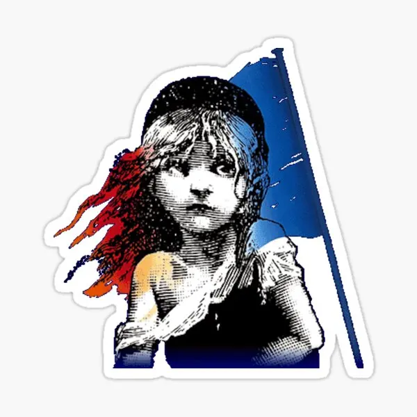 

Стикеры для ноутбука Les Mis 5 шт., аниме фоновая стена с бутылками для воды, автомобильный бампер, искусственное оформление, милое окно, гостиная, Мультяшные