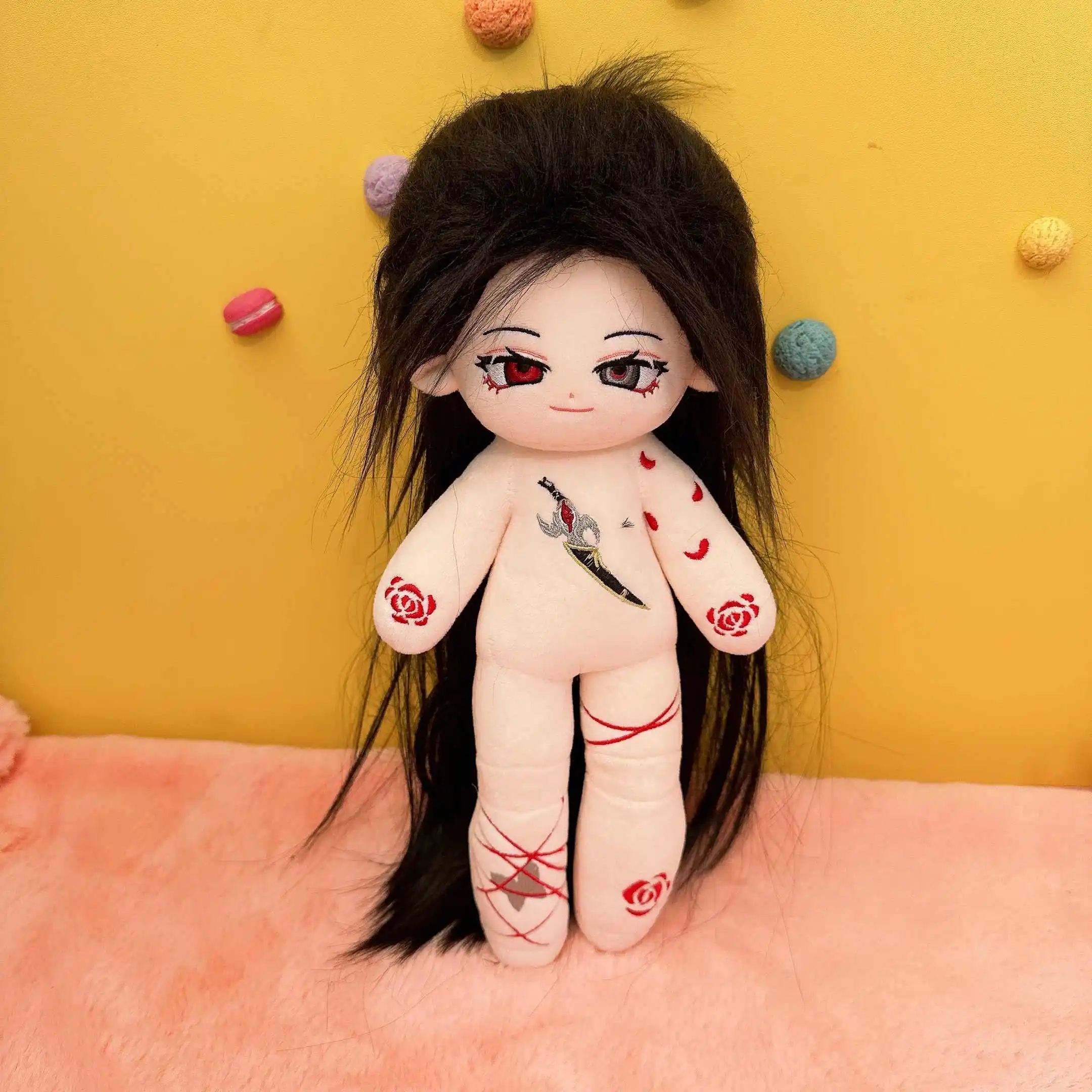 Anime Tian Guan Ci Fu Hua Cheng Xie Lian 30cm Long Leg Plush Doll Cotton Body Cosplay Dress Up Toy Figures Dolls Gift