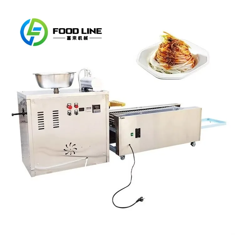 

Customized Commercial Summer Stall Machine Liang Pi Rice Noodle Making Machine for Sale