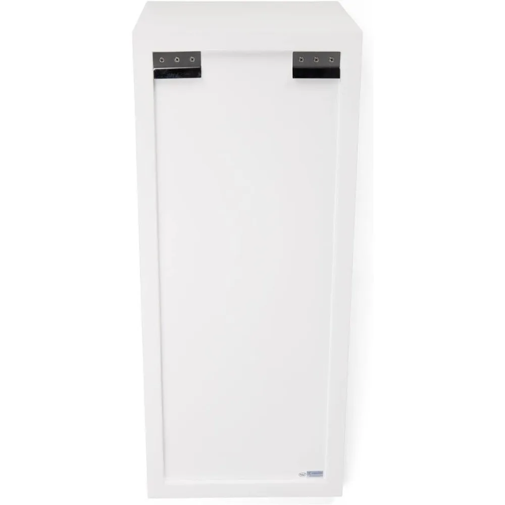 Wedge Wall Mount Pedestal, 28h x 12w Floating Shelf, Laminated MDF - White (SMWMPTRWHT)