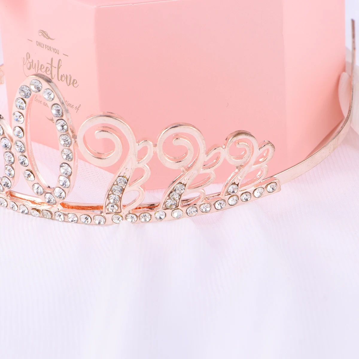 

Rhinestone Crown Hair Comb Tiara For 50Th Birthday Party Anti-Allergic Crystal Headband Dance Accessories Women