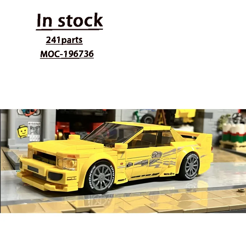 MOC-196736 Neues einfaches GT-R R33 Urban Sports Car Racing Bausteinmodell, 241 Teile, Geburtstagsspielzeug für Jungen und Kinder, Geschenk