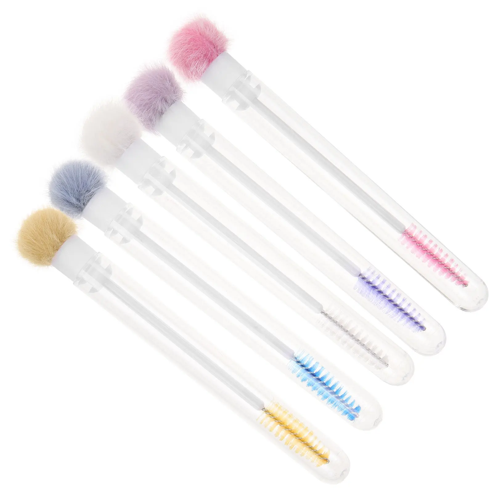 5 قطعة أداة توزيع رموش الحواجب فرشاة الرموش عصي الماسكارا تصميم أنبوب عصري مناسب للسفر والاستخدام اليومي #6