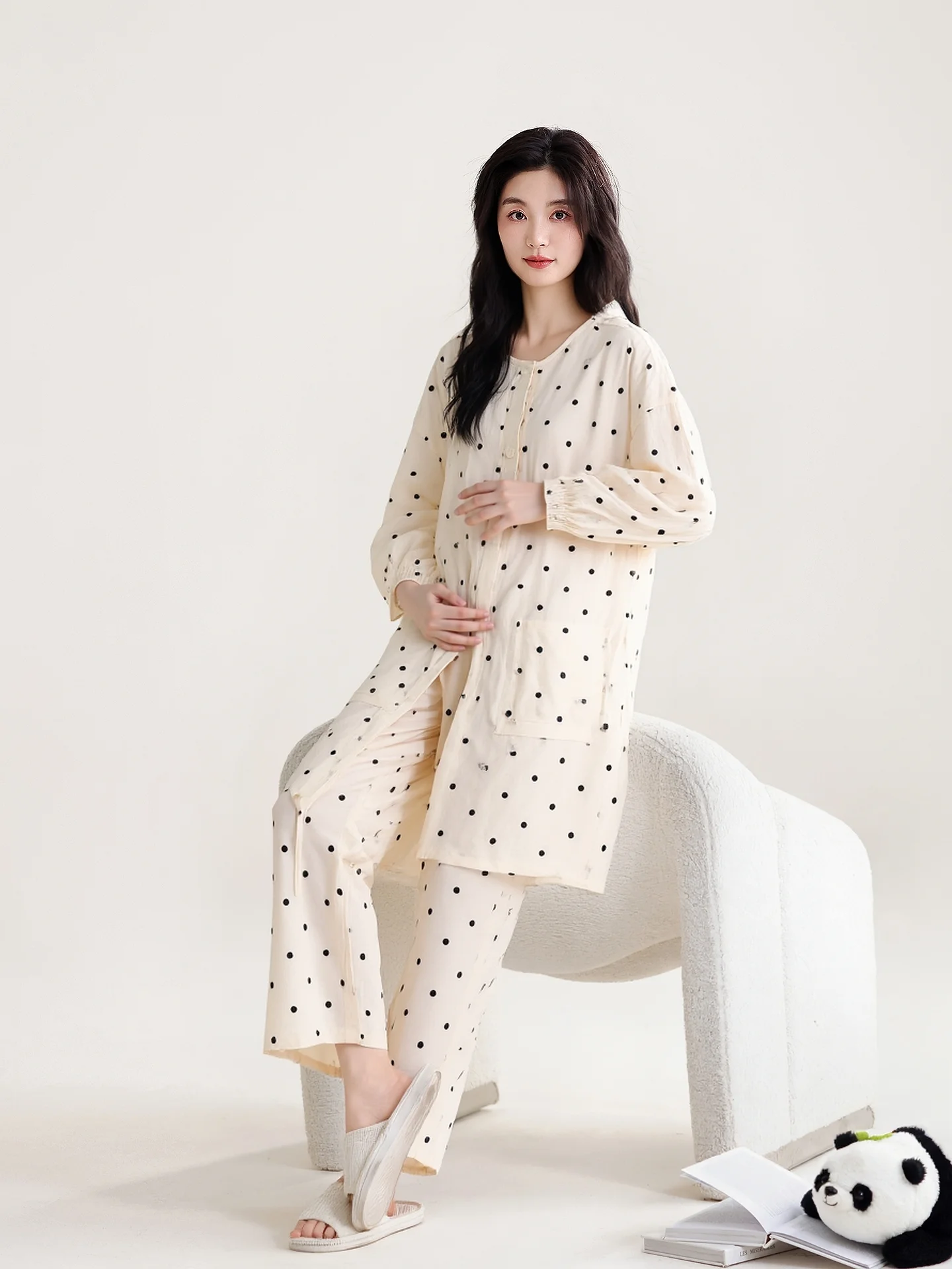 camicia-da-notte-premaman-in-puro-cotone-a-maniche-lunghe-set-due-pezzi-per-allattamento-abbigliamento-post-parto-stile-casual