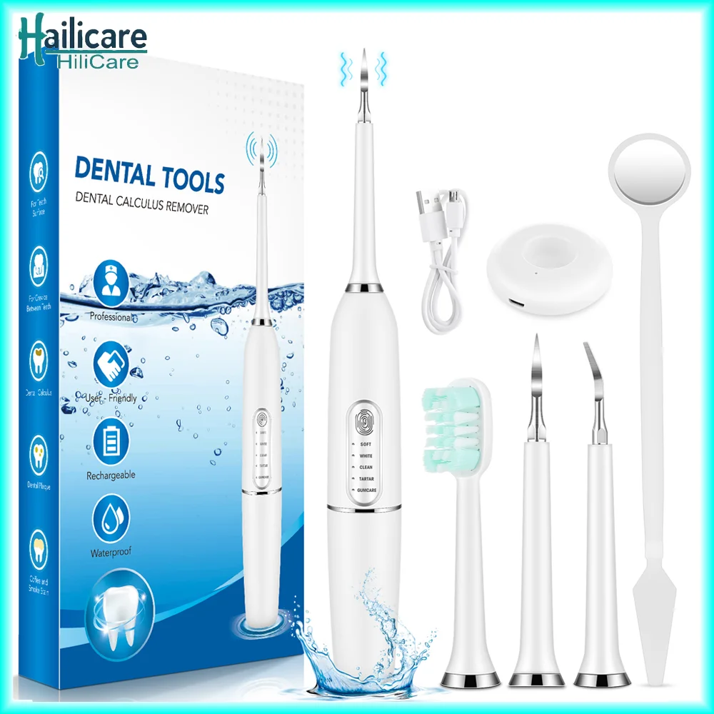 

Ultrasonic Dental Scaler Oral Care Tartar Removal Tooth Stain Cleaner 5 Modes Tooth Whitening Tools Household Tartar Oral Care
