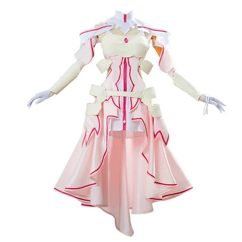 

Sword Art Online SAO Alicization Yuuki Asuna Cosplay Costume Halloween Yūki Asuna Uniform Outfit for Women Girls