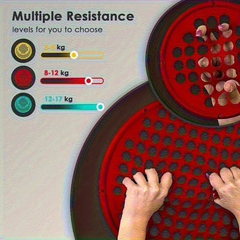 Portable Hand Exerciser Silicone Elastic Resistance Net 35.5cm Three Colors Available - Home Training Equipmen, Without Battery