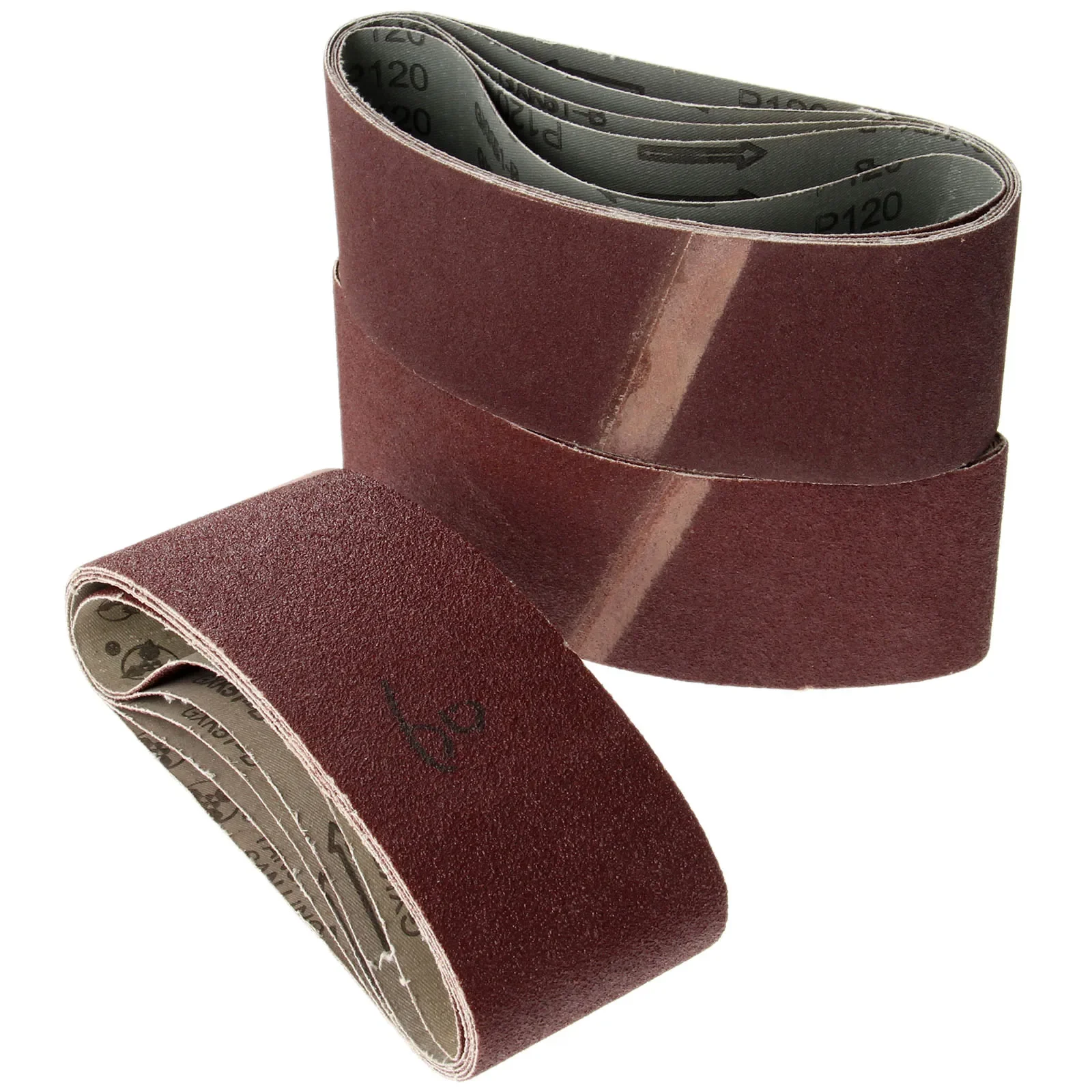 

5Pcs 457*75mm Abrasive Sanding Belts Paper Grit 60/80/120 Air Belts Sander Grinder for Drill Grinding Polishing Abrasive Tools