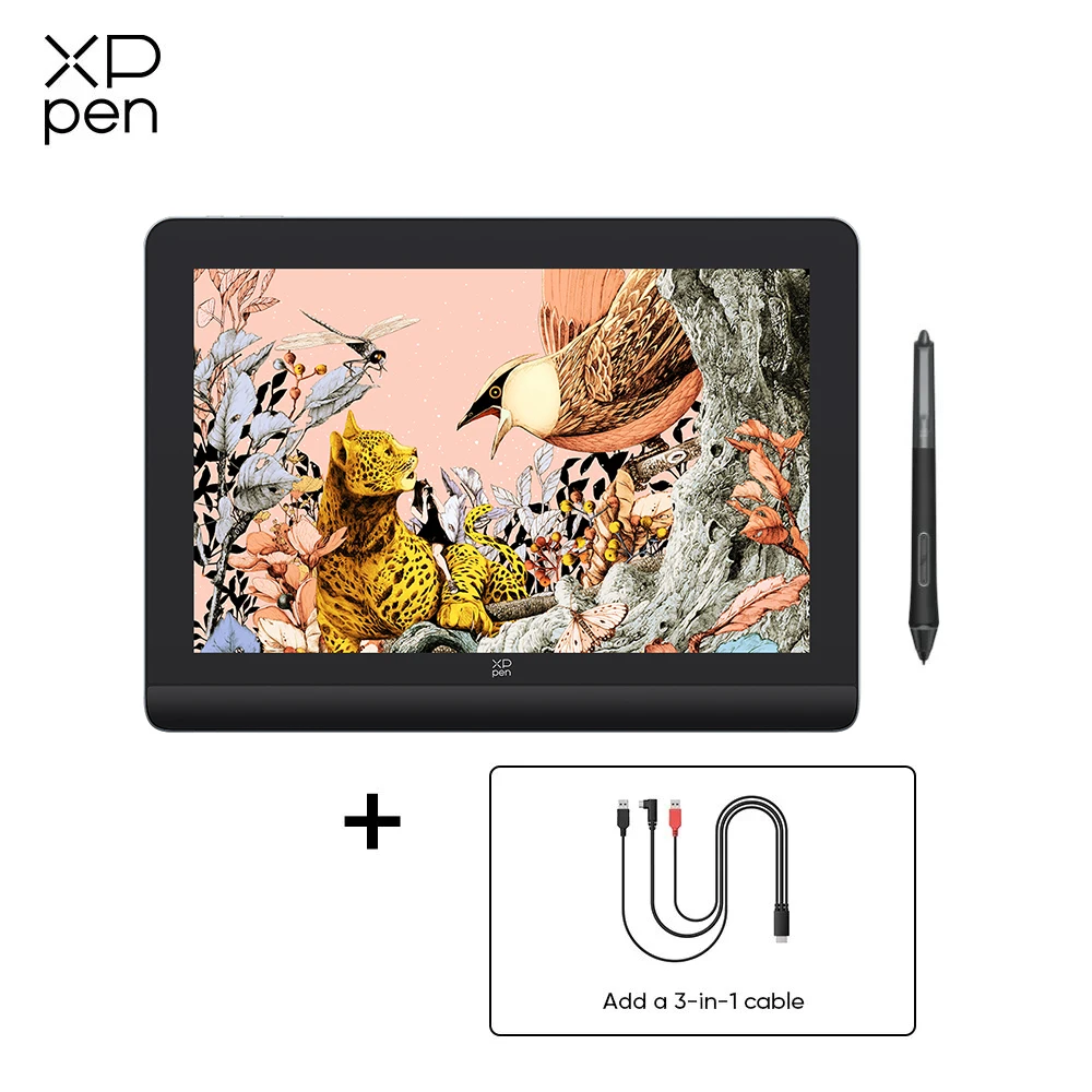 شاشة كمبيوتر لوحي للرسومات A- XPPen Artist Pro 16 (Gen 2) جديدة مقاس 16 بوصة، مستويات ضغط 16K، دقة 2.5K Windows